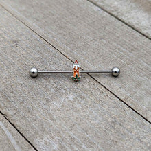 Load image into Gallery viewer, 14G Sweet Christmas Holiday Candle Industrial Barbell 38mm