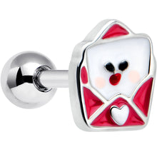 Load image into Gallery viewer, 16G 1/4 Sweet Love Letter Valentine Cartilage Tragus Earring