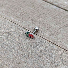 Load image into Gallery viewer, 16G 1/4 Sweet Happy Rose Flower Cartilage Tragus Earring