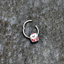 Load image into Gallery viewer, 16G 3/8 Sweet Love Letter Valentine Hinged Segment Ring