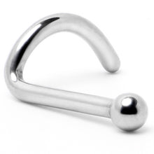 Load image into Gallery viewer, 18G 1/4 ASTM F-136 Implant Grade Titanium Ball End Left Side Nose Screw