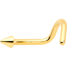 Load image into Gallery viewer, 18G 1/4 Gold Hue ASTM F-136 Implant Grade Titanium Cone End Left Side Nose Screw