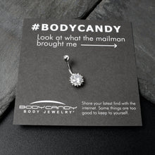 Load image into Gallery viewer, Clear CZ Gem Luxury Sun Splash Belly Ring