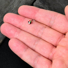 Load image into Gallery viewer, 20G 7mm Holly Hat Penguin Holiday L Shape Nose Ring