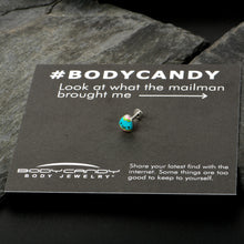 Load image into Gallery viewer, 16G 5/16 Blue Celebration Easter Egg Labret Monroe Tragus