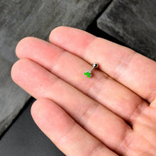 Load image into Gallery viewer, 16G 1/4 Sweet Happy Shamrock St Patricks Cartilage Tragus Earring