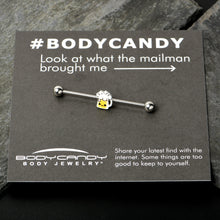 Load image into Gallery viewer, 14G Sweet Happy Beer St Patricks Day Industrial Barbell 38mm