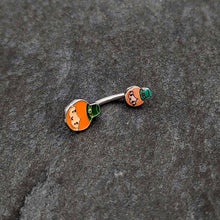Load image into Gallery viewer, Sweet Happy Leprechaun St Patricks Day Double Mount Belly Ring