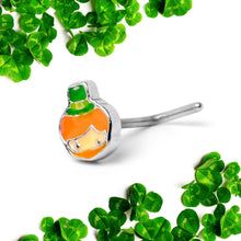 Load image into Gallery viewer, 20G 7mm Sweet Happy Leprechaun St Patricks L Shape Nose Ring