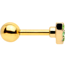 Load image into Gallery viewer, 16G 1/4 Pink Gem Gold Hue Watermelon Yum Cartilage Tragus Earring