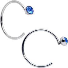 Load image into Gallery viewer, 20G 5/16 Nose Hoop Gem Faux Opal Pack Pretty Nose Ring Set of 6