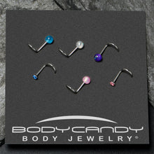 Load image into Gallery viewer, 20G Nose Screw Gem Faux Opal Pack Pretty Nose Ring Set of 6