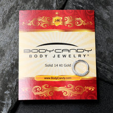Load image into Gallery viewer, 16G 5/16 14k White Gold CZ Paved Ultra Luxe Hinged Circular Segment Ring