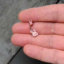 Load image into Gallery viewer, Kawaii Cutie Easter Bunny Double Mount Belly Ring