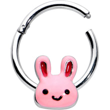 Load image into Gallery viewer, 16G 3/8 Kawaii Cutie Easter Bunny Hinged Segment Ring