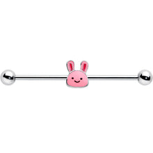 Load image into Gallery viewer, 14G Kawaii Cutie Easter Bunny Industrial Barbell 38mm