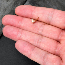 Load image into Gallery viewer, 20G 7mm Gold Tone Cutie Easter Bunny L Shape Nose Ring