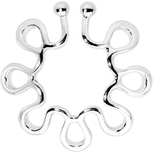 Load image into Gallery viewer, Trippy Flower Clip On Fake Nipple Ring Set