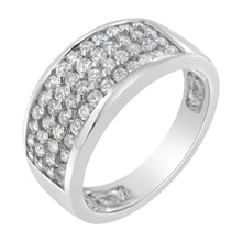 Load image into Gallery viewer, 14K White Gold Round Cut Diamond Ring (1.0 Cttw, H-I Color, SI2-I1 Clarity) - Size 6-1/2