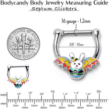 Load image into Gallery viewer, 16G 5/16 Easter Egg Bunny Cartilage Clicker