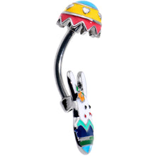 Load image into Gallery viewer, Easter Egg Bunny Double Mount Belly Ring