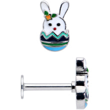Load image into Gallery viewer, 16G 5/16 Easter Egg Bunny Labret Monroe Tragus