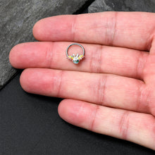 Load image into Gallery viewer, 16G 3/8 Easter Egg Bunny Hinged Segment Ring