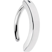 Load image into Gallery viewer, 14G 3/8 316L Surgical Steel Smooth Style Hinged Hoop Belly Ring
