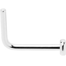 Load image into Gallery viewer, 20G 1/4 ASTM F-136 Implant Grade Titanium 2mm Disc End L Shape Nose Ring