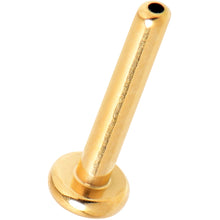 Load image into Gallery viewer, 16G 5/16 Gold Hue ASTM F-136 Implant Grade Titanium Threadless Post Only Labret