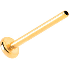 Load image into Gallery viewer, 20G 5/16 Gold Hue ASTM F-136 Implant Grade Titanium Threadless Post Only Labret