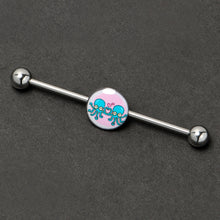 Load image into Gallery viewer, 14G Loving Octopus Duo Industrial Barbell 38mm