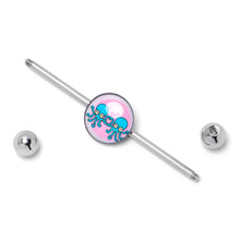 Load image into Gallery viewer, 14G Loving Octopus Duo Industrial Barbell 38mm