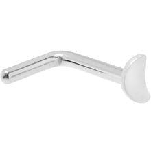 Load image into Gallery viewer, 18G 1/4 ASTM F-136 Implant Grade Titanium Moon End L Shape Nose Ring