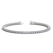 Load image into Gallery viewer, Lab Grown Round Diamond Tennis Bracelet in 14k White Gold (4 cctw F/G VS2/SI1)