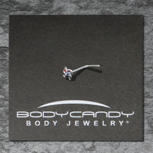 Load image into Gallery viewer, 20G 7mm Patriotic Pinwheel L Shape Nose Ring