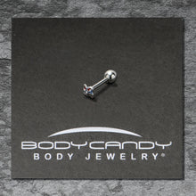 Load image into Gallery viewer, 16G 1/4 Patriotic Pinwheel Cartilage Tragus Earring