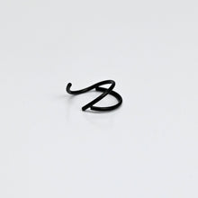 Load image into Gallery viewer, 20G 5/16 Black Double Nose Hoop