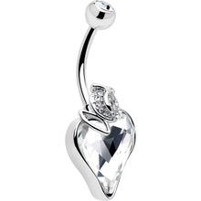 Load image into Gallery viewer, Clear Gem Strawberry Love Belly Ring
