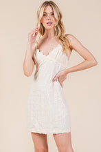 Load image into Gallery viewer, New Summer Lace Detail Adjustable Strap Mini Cami Dress For Women Feminine and Elegant Lace-Detail Cami Dress with Adjustable Straps