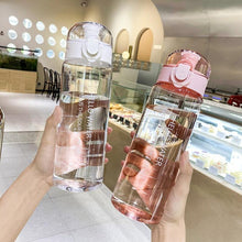Load image into Gallery viewer, 780ml Bottle For Drink Plastic Leak Proof Sports Bottles Shaker Water Bottle Drinkware BPA Free Sports Water Bottle Outdoor Water Bottle with Straw Plastic Portable Water Bottle Camping Bike Bottle Kitchen Tools Drink Water