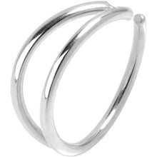 Load image into Gallery viewer, 20G 5/16 Stainless Steel Double Nose Hoop