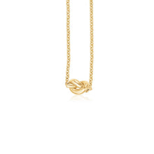 Load image into Gallery viewer, 14k Yellow Gold Chain Necklace with Polished Knot