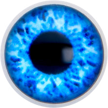Load image into Gallery viewer, Open Blue Eye Barbell Tongue Ring
