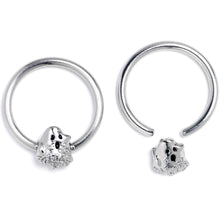 Load image into Gallery viewer, 16G 3/8 Howling Ghost BCR Captive Ring Set of 4