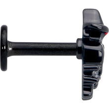 Load image into Gallery viewer, 16G 1/4 Clear CZ Gem Black Raven Witch Labret Monroe Tragus