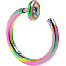 Load image into Gallery viewer, Rainbow Clip On Fake Nose Ring