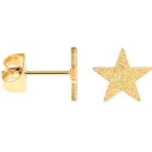 Load image into Gallery viewer, 4mm-8mm Stars Stud Gold Tone 316L Stainless Steel Earrings 6 Pack