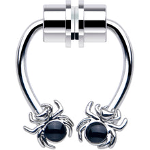 Load image into Gallery viewer, Spider Magnetic Septum Ring Horseshoe Non-Pierced Fake Nose Ring