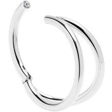 Load image into Gallery viewer, 16G 3/8 Double Row Illusion Hinged Segment Ring